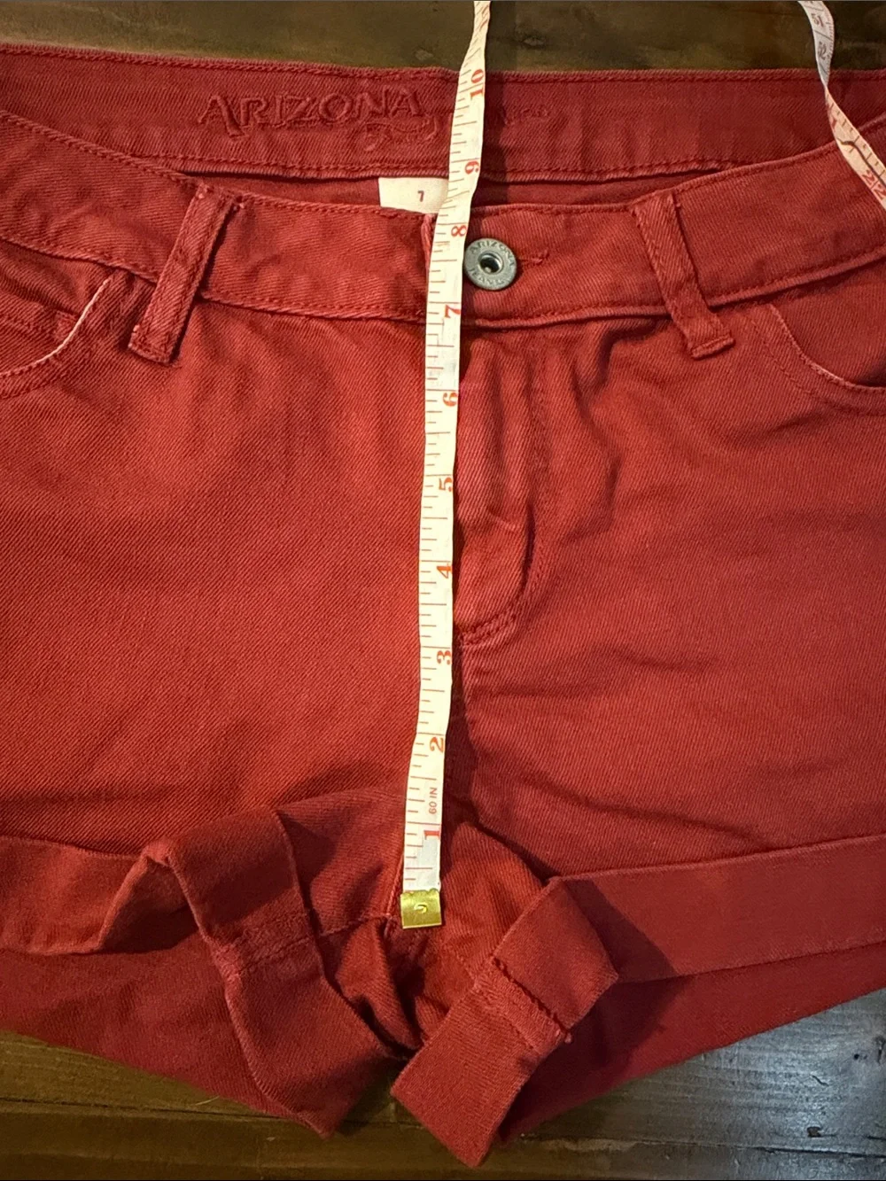 Arizona jeans shorts cuffed denim